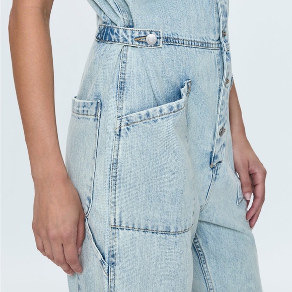 PISTOLA Grover Jumpsuit Denim | Revolve | Size Small - Picture 5 of 6